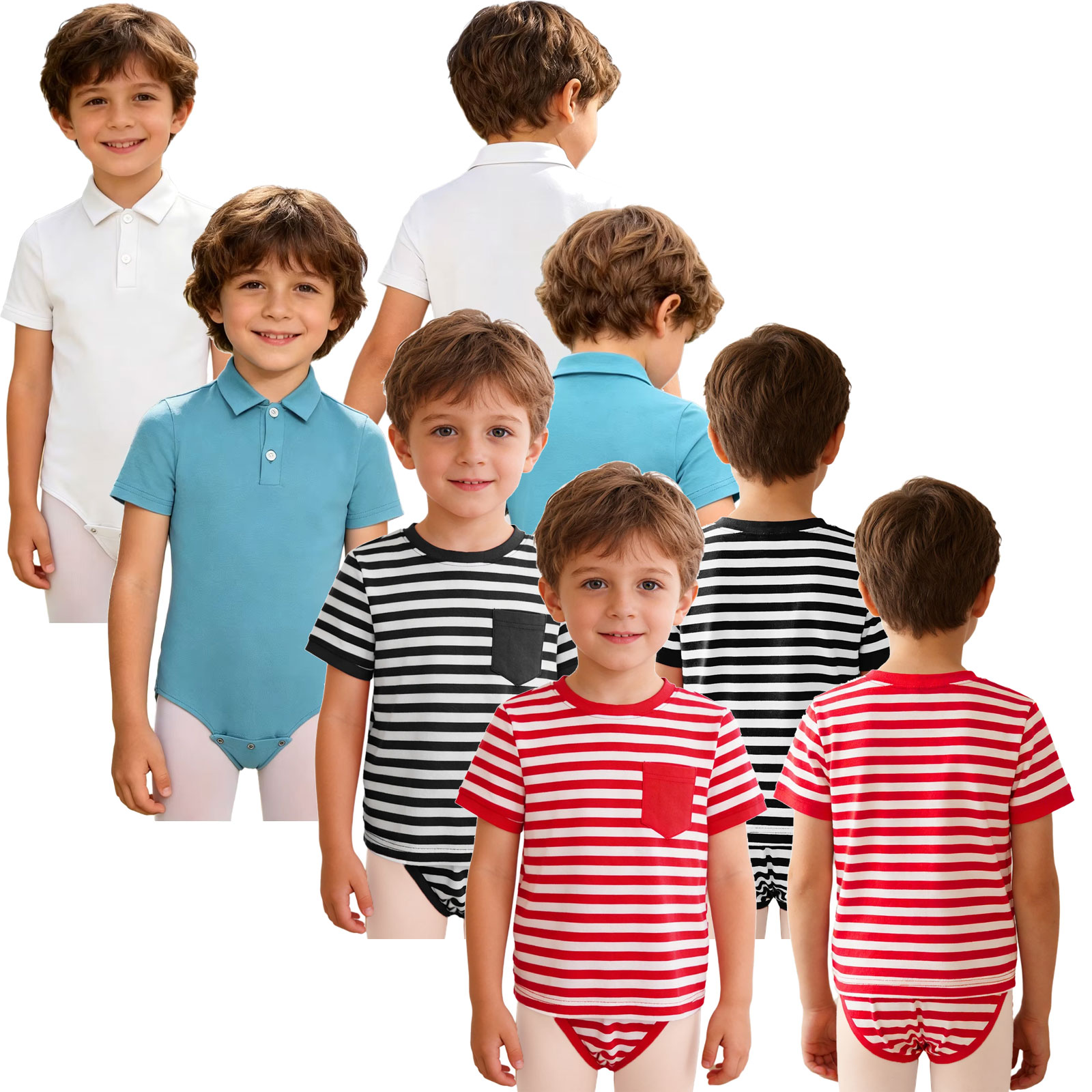 Summer Clothing Kids Boys - Pakaian Leotard Adaptif Kebutuhan Khusus Anak-anak