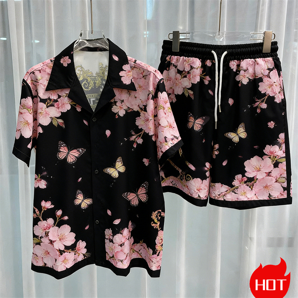 Summer Clothing Types - Setelan pria cetak digital, setelan pendek
