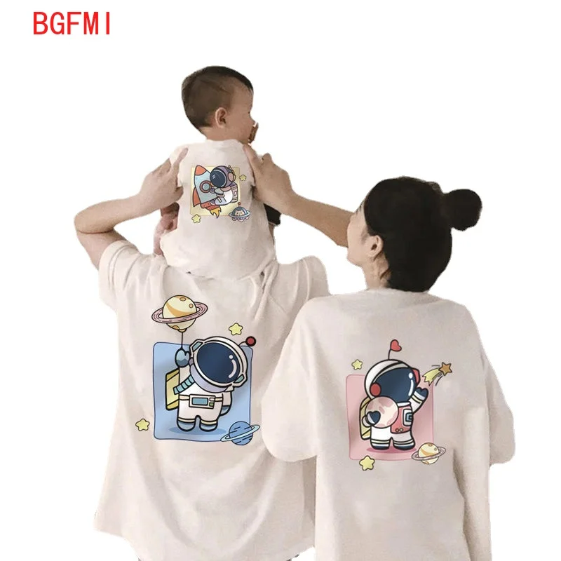 Summer Clothing Looks - T-shirt Anak-anak Orang Tua Musim Panas