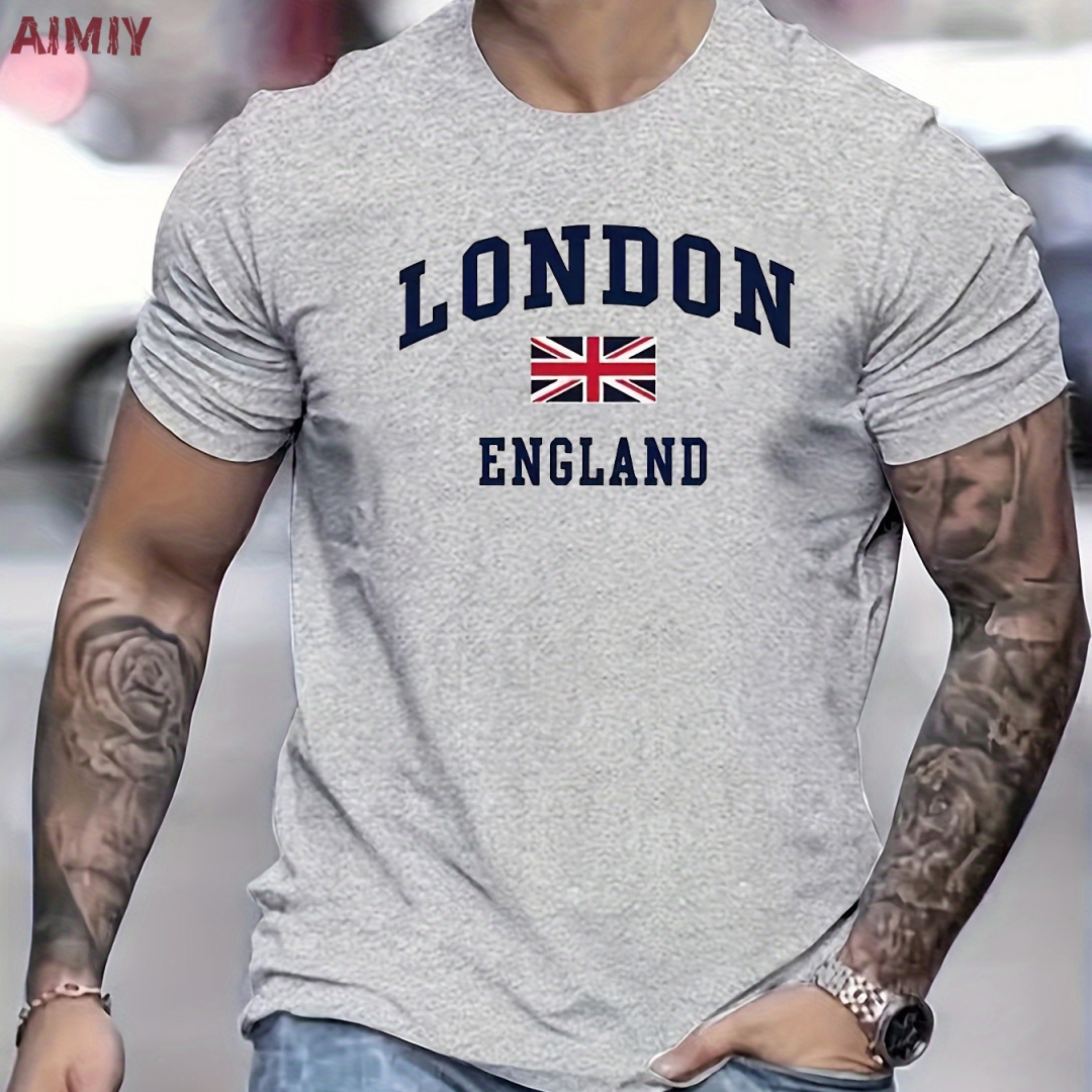 Summer Clothing London - Pakaian Pria Kaus Cetak Pola London