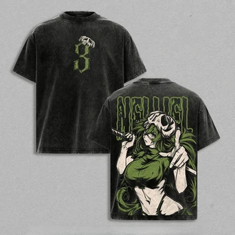 Vintage Summer Clothing Men - Kaos Anime BLEACH Bermotif Nelliel Tu