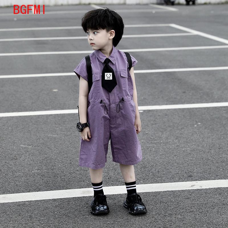 Summer Clothing Kids Boys - Celana Pendek Musim Panas Anak-anak Overall