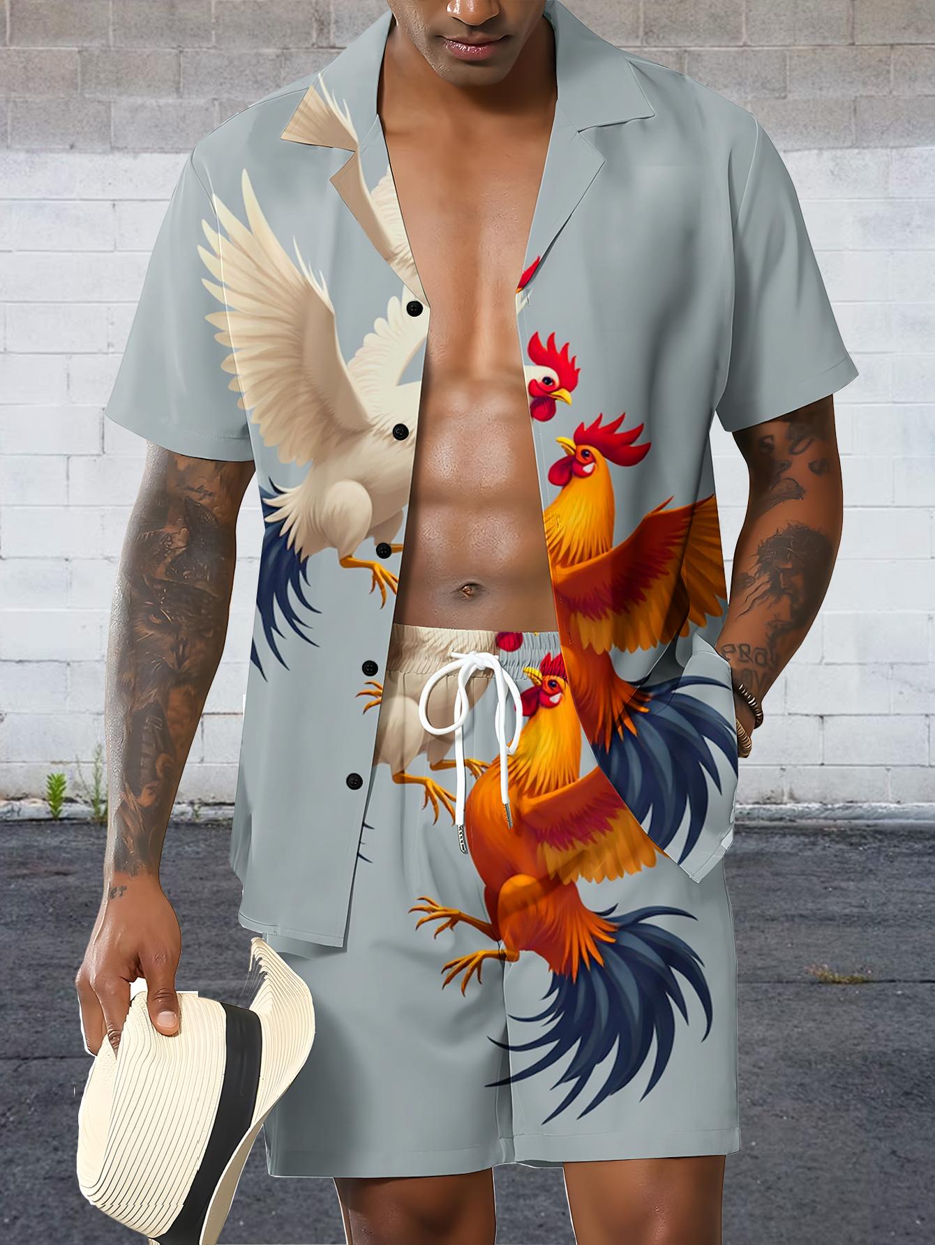 Summer Clothing Shops - Setelan Kemeja Pria 2026 Musim Semi/Panas