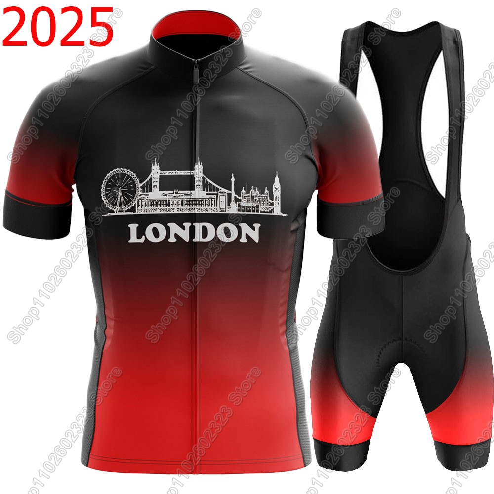 Summer Clothing London - Jersey Bersepeda Tim London 2025 Set