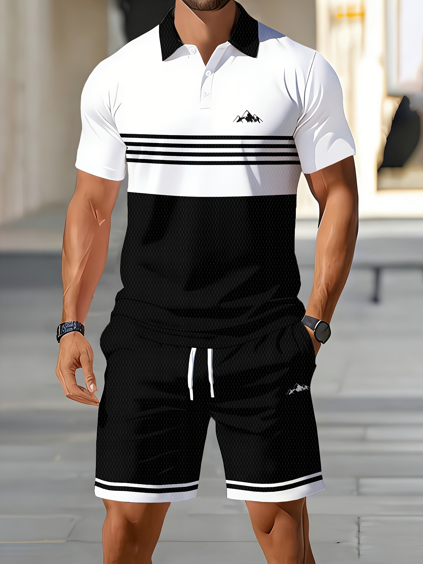 Summer Clothing Shops - Set Kaos Polo Pria Musim Panas