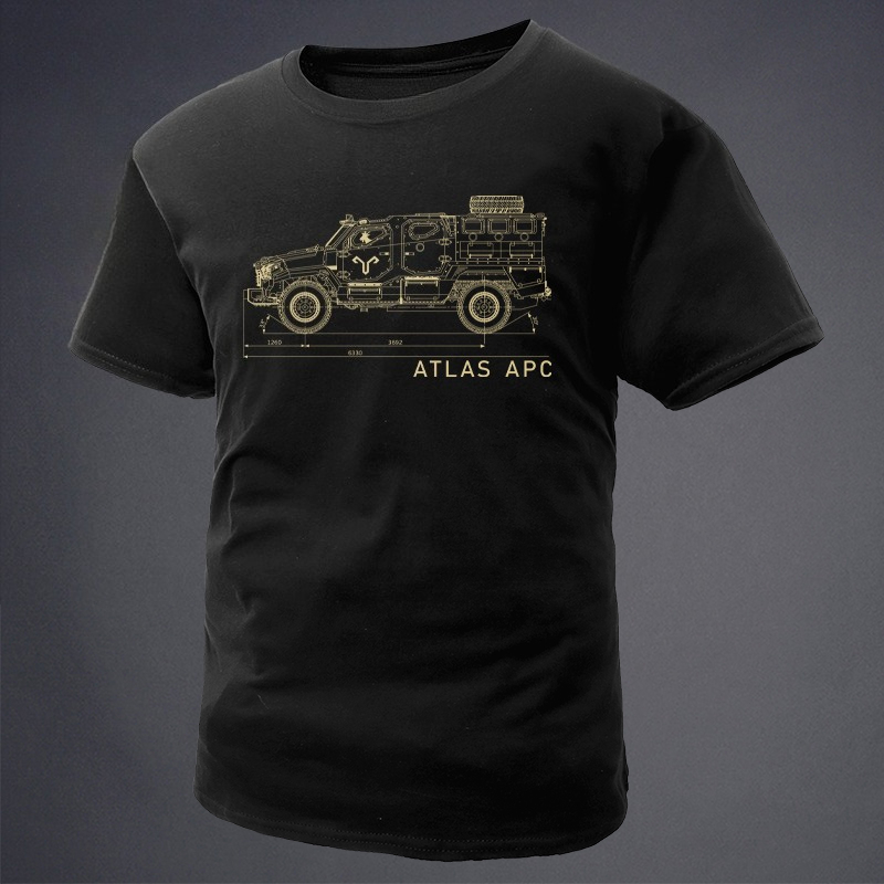 Summer Clothing Drawing - Kaos Lengan Pendek Cetak Gambar Garis