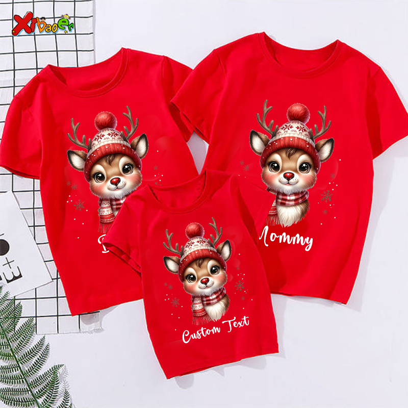 Summer Clothing Looks - Kemeja natal nama kustom anak-anak keluarga