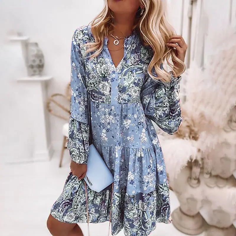 Gaun motif Floral kasual untuk - Summer Clothing Zara ulasan dan harga