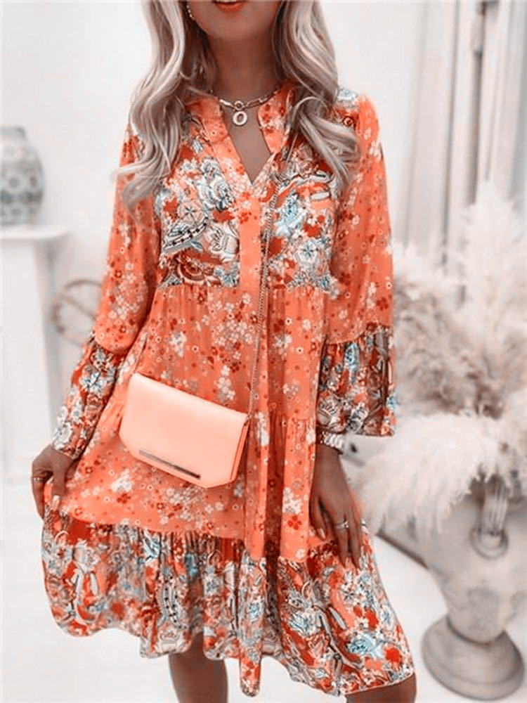 Gaun motif Floral kasual untuk - Summer Clothing Zara ulasan dan harga