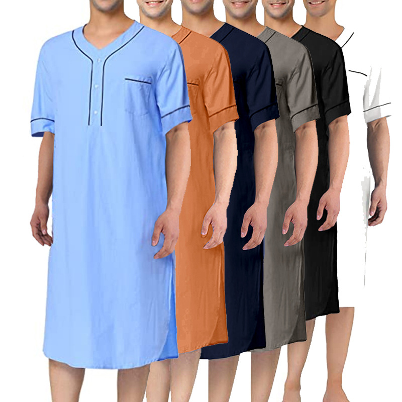 Gaun malam tipis lengan pendek - Summer Nights Clothing ulasan dan harga