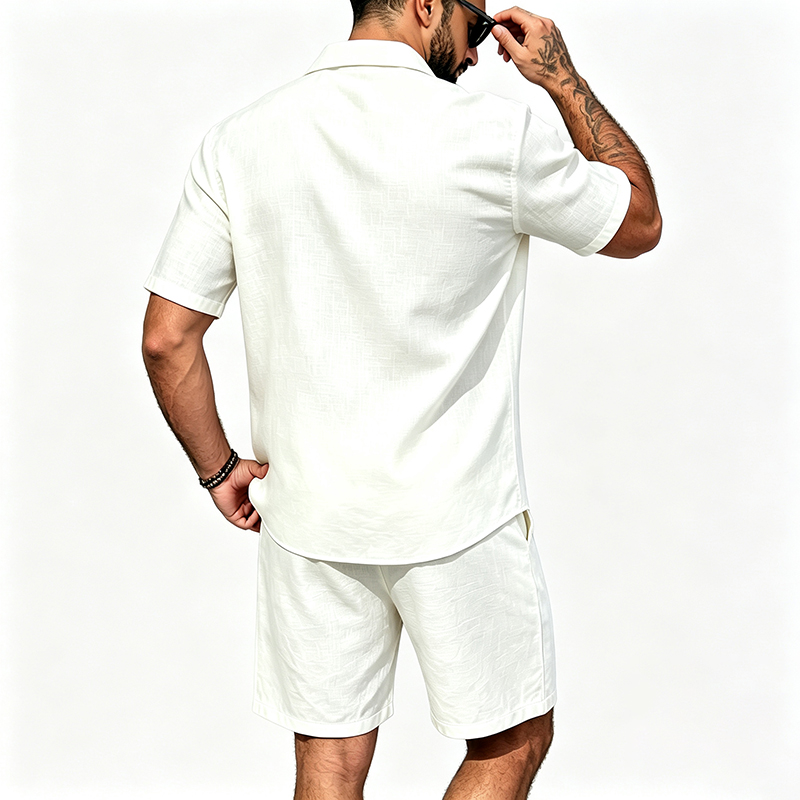 Pakaian Linen Pria Dua Potong  - Summer Clothing Types ulasan dan harga
