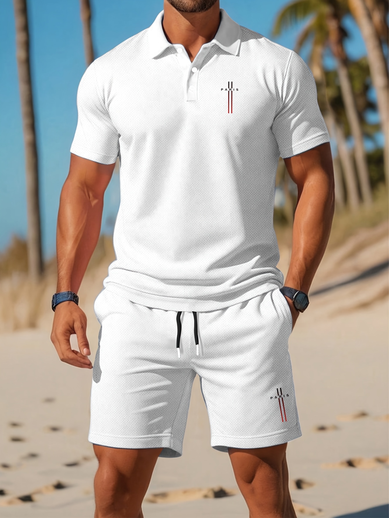 Set Kaos Polo Pria Musim Panas - Summer Clothing Shops ulasan dan harga