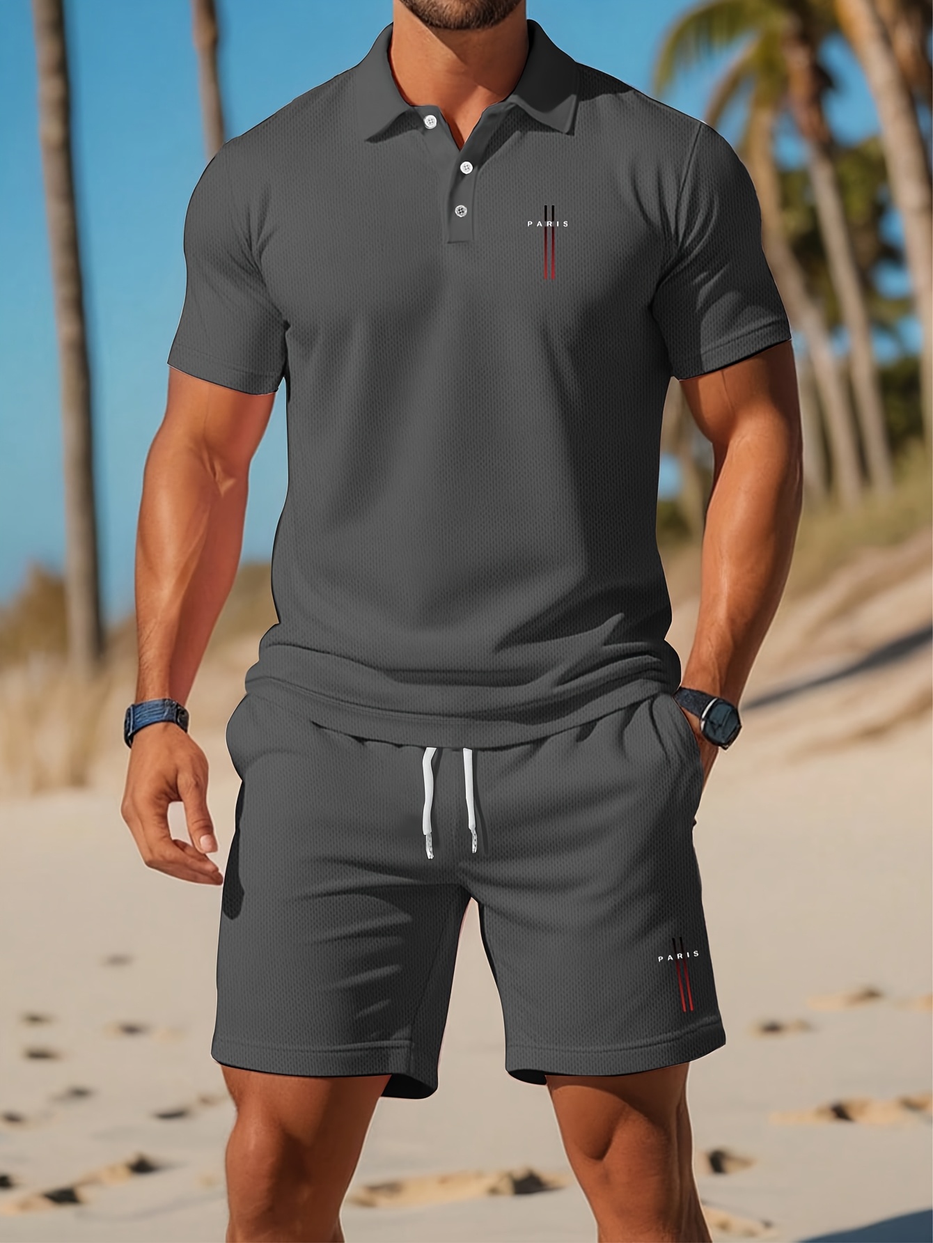 Set Kaos Polo Pria Musim Panas - Summer Clothing Shops ulasan dan harga