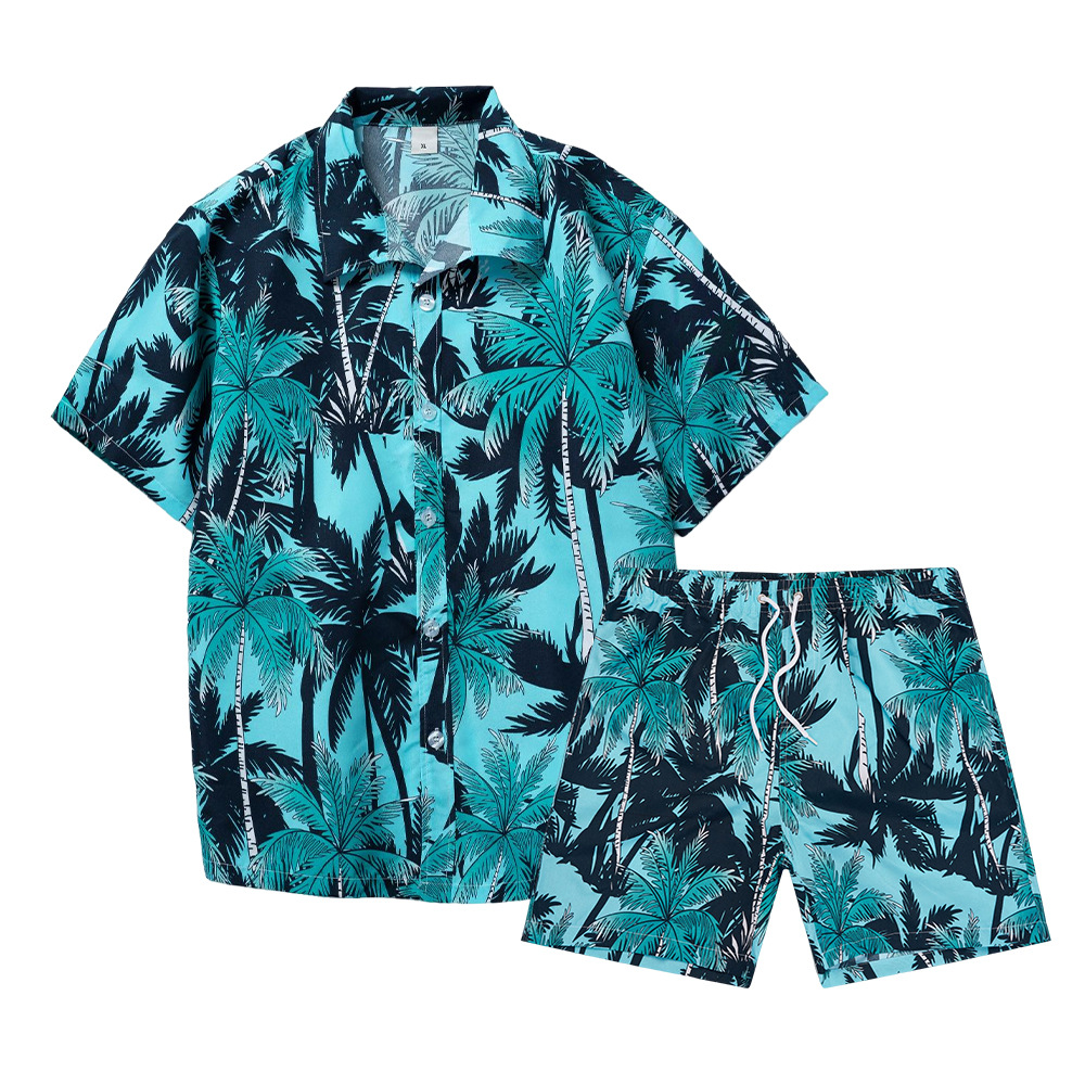 Setelan Kemeja Pria Motif Poho - Beach Shirt Hawaiian ulasan dan harga