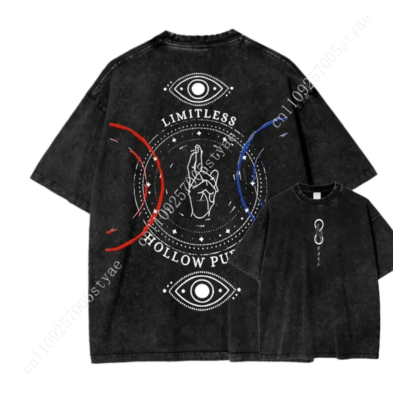 Kaos Print Anime Gojo Satoru P - Vintage Summer Clothing Men ulasan dan harga