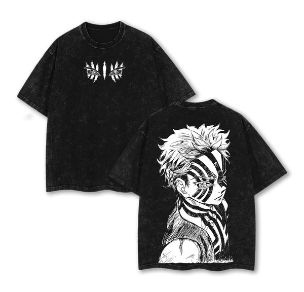 Kaos Demon Slayer Akaza Musim  - Vintage Summer Clothing Men ulasan dan harga