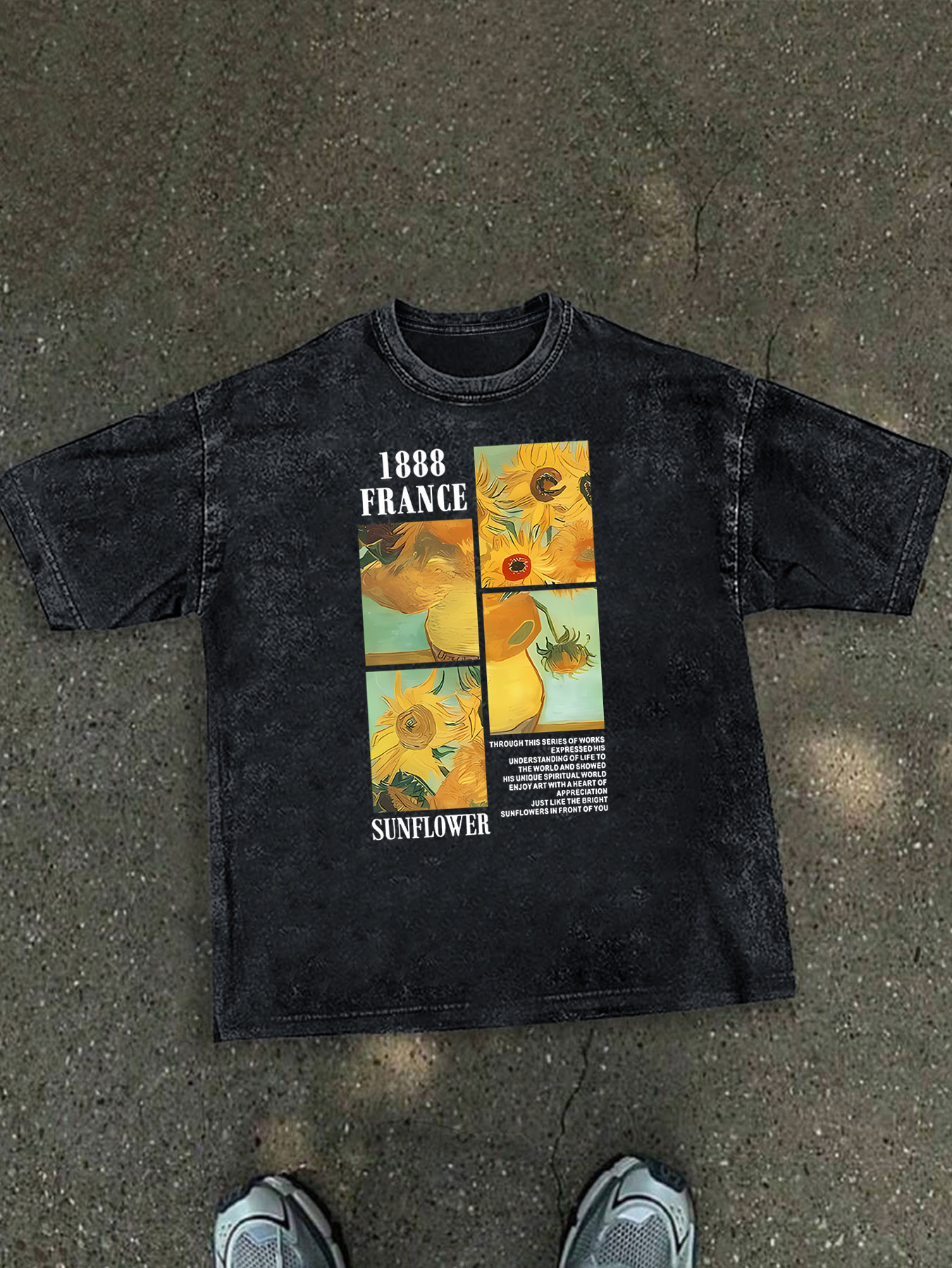 Kaos Vintage Wanita dengan Cet - Summer Clothing Drawing ulasan dan harga