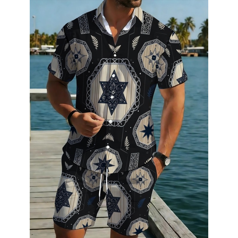 Setelan Baju dan Celana Pendek - Beach Shirt Hawaiian ulasan dan harga