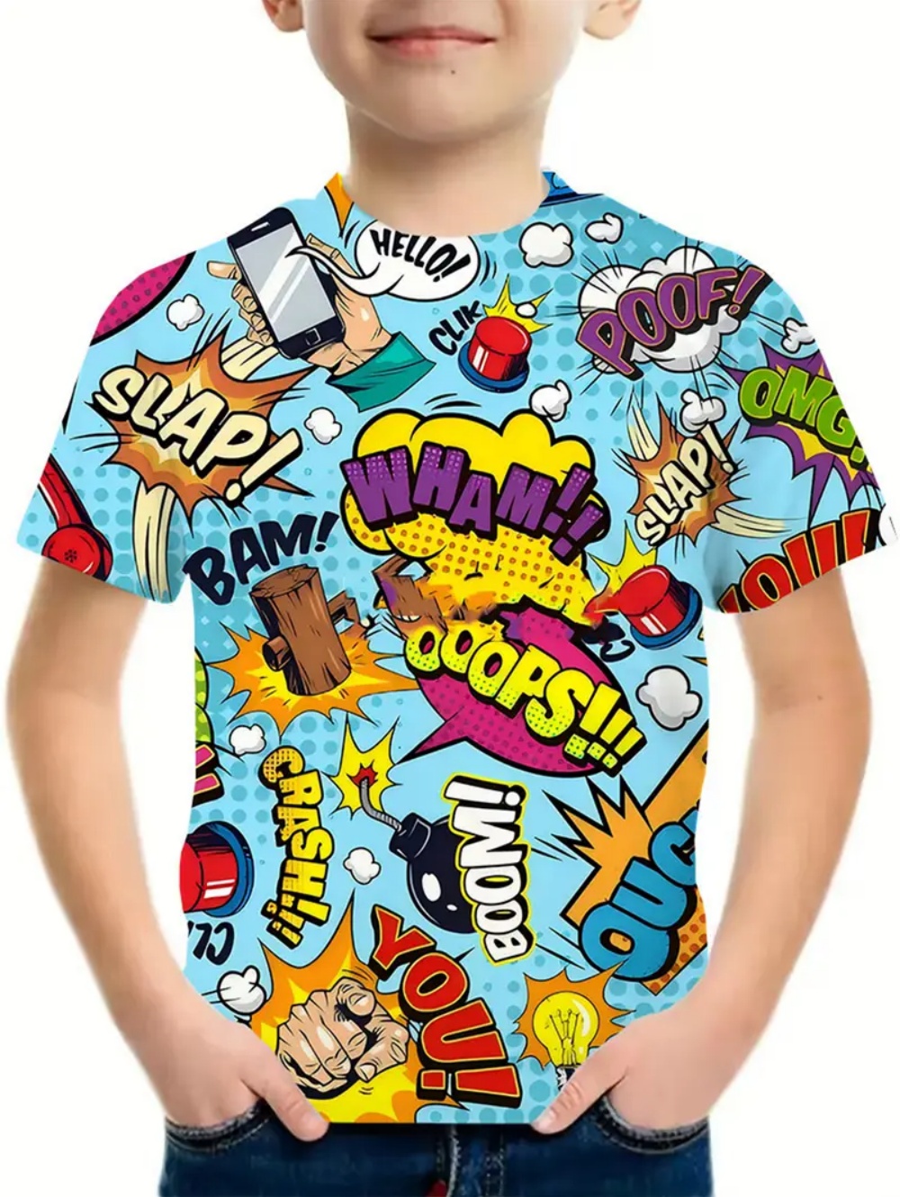 Pakaian Anak-anak Kaus Grafiti - Summer Clothing Drawing ulasan dan harga