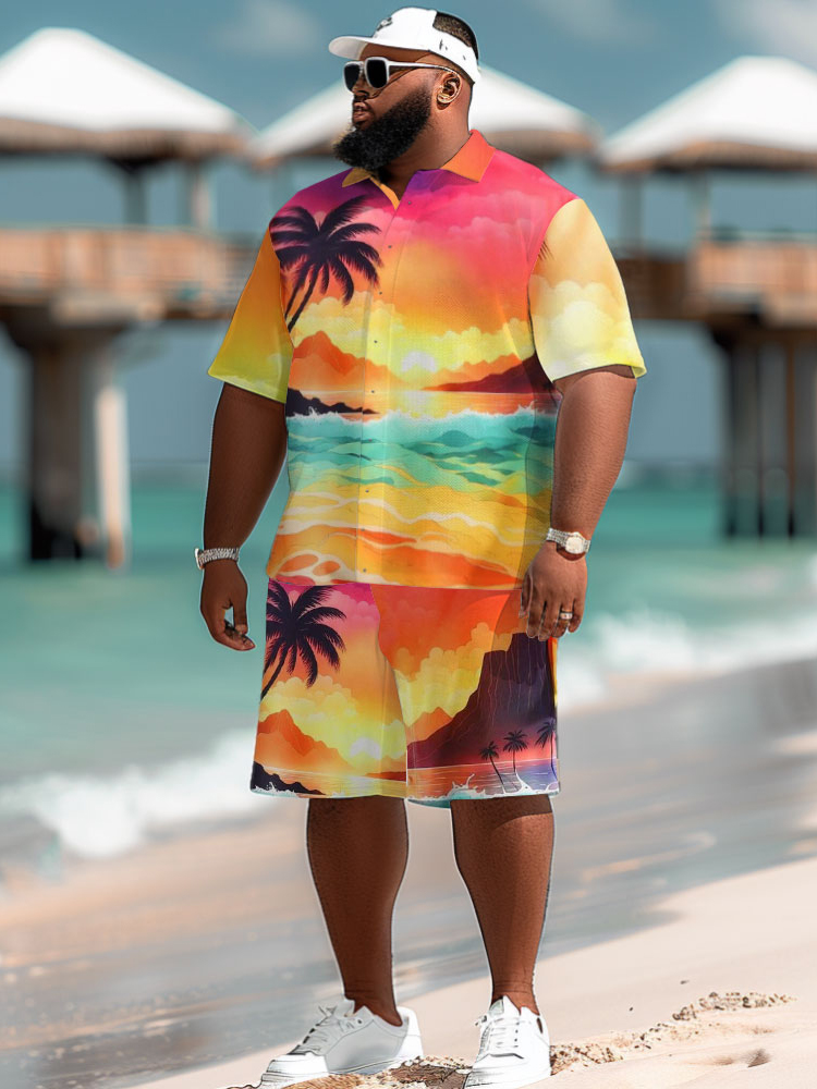 Setelan Kemeja Pria Motif Poho - Beach Shirt Hawaiian ulasan dan harga