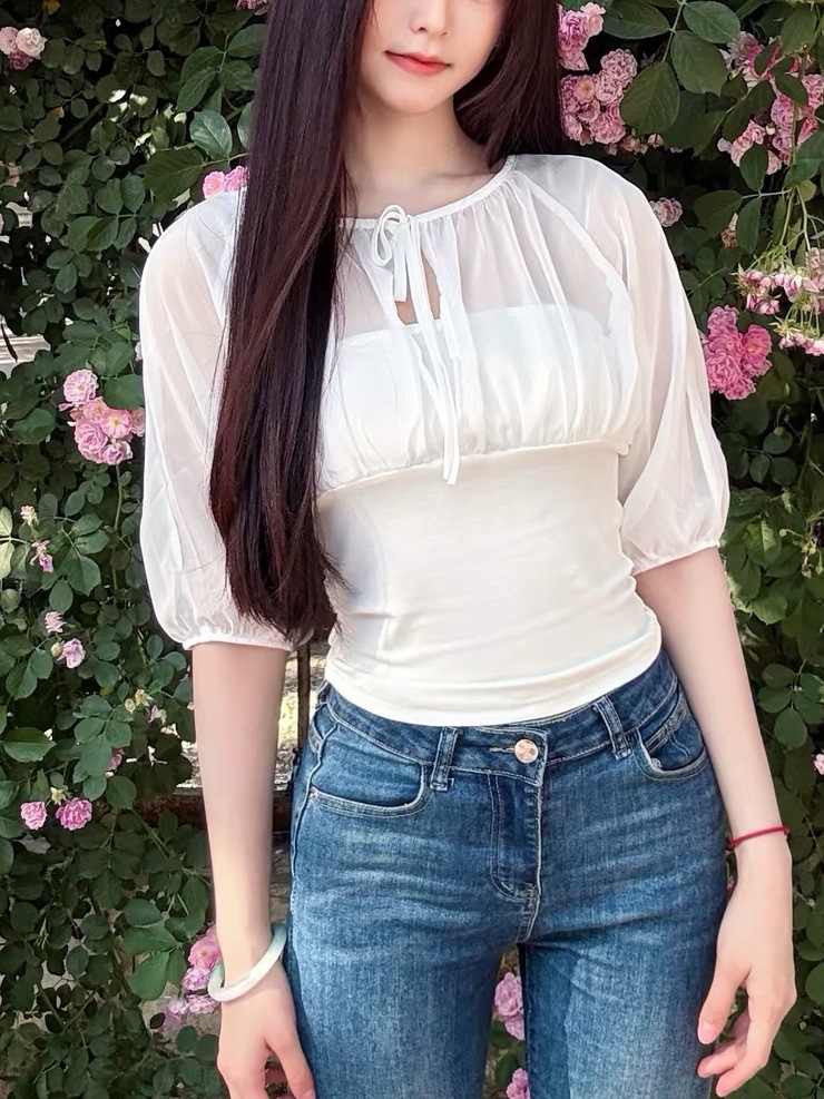 Atasan Berpanel Sutra Mulberry - Summer Clothing Shops ulasan dan harga