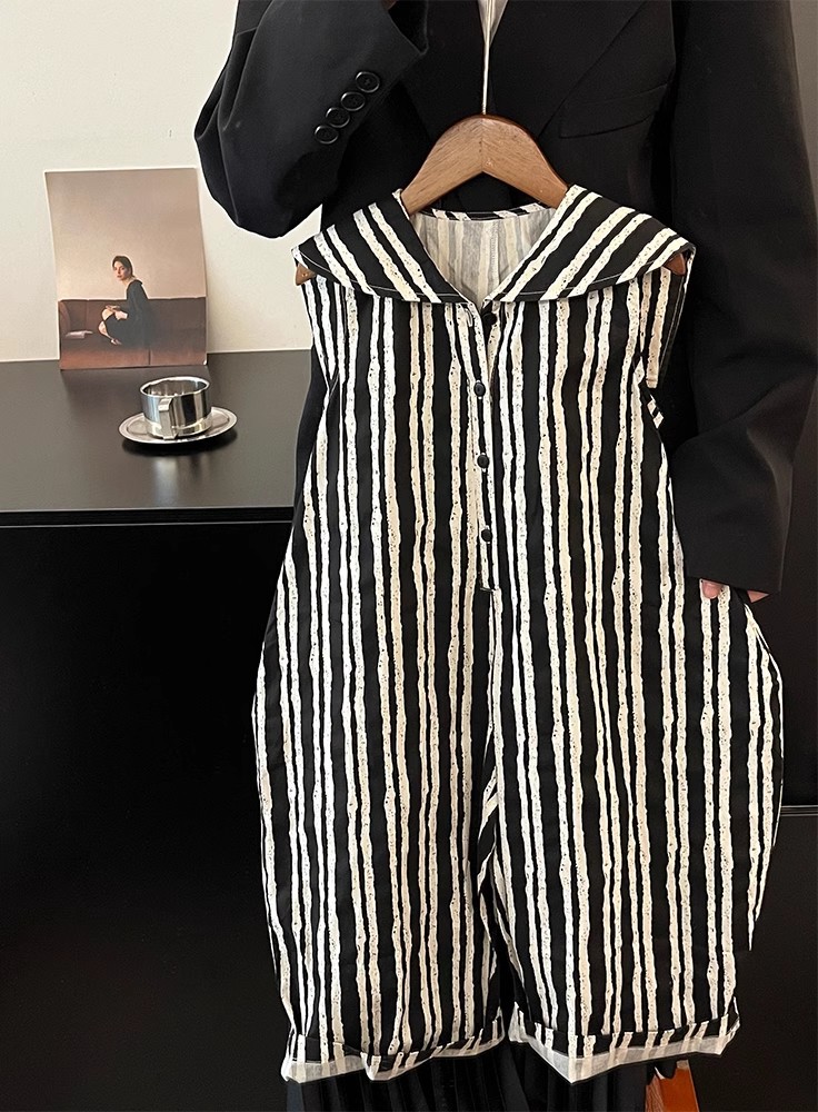 Jumpsuit Bergaris Kontras Berg - Summer Clothing Kids Boys ulasan dan harga
