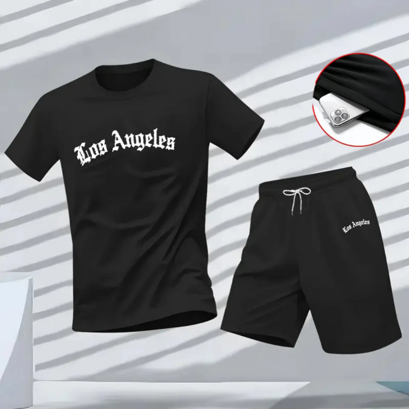 Setelan Training Pria Los Ange - Summer Clothing Types ulasan dan harga