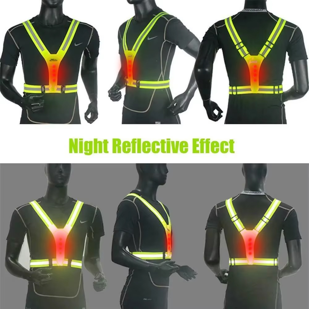 Rompi Lari LED Reflektif Tali  - Summer Nights Clothing ulasan dan harga