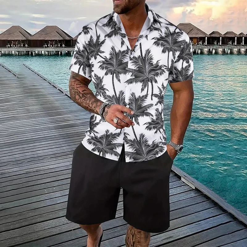 Kemeja Hawaii Lengan Pendek Pr - Beach Shirt Hawaiian ulasan dan harga