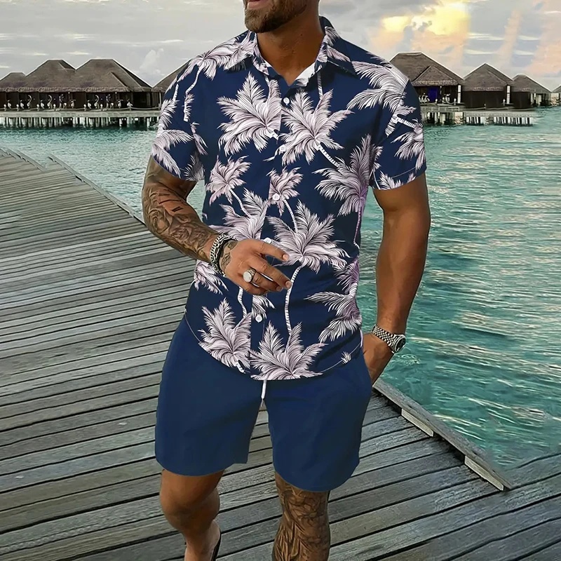 Kemeja Hawaii Lengan Pendek Pr - Beach Shirt Hawaiian ulasan dan harga