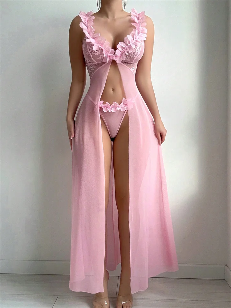 Gaun Tidur Seksi Motif Bunga P - Summer Nights Clothing ulasan dan harga