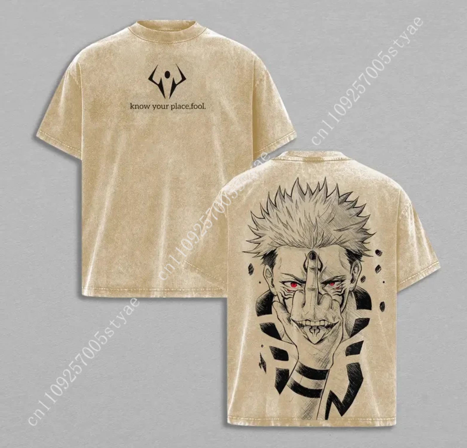 Kaos Grafis Anime Ryomen Sukun - Vintage Summer Clothing Men ulasan dan harga