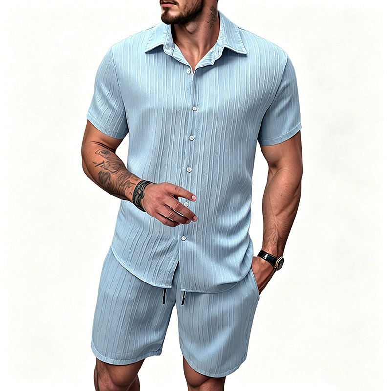 Setelan Kemeja Lengan Pendek K - Summer Clothing Types ulasan dan harga