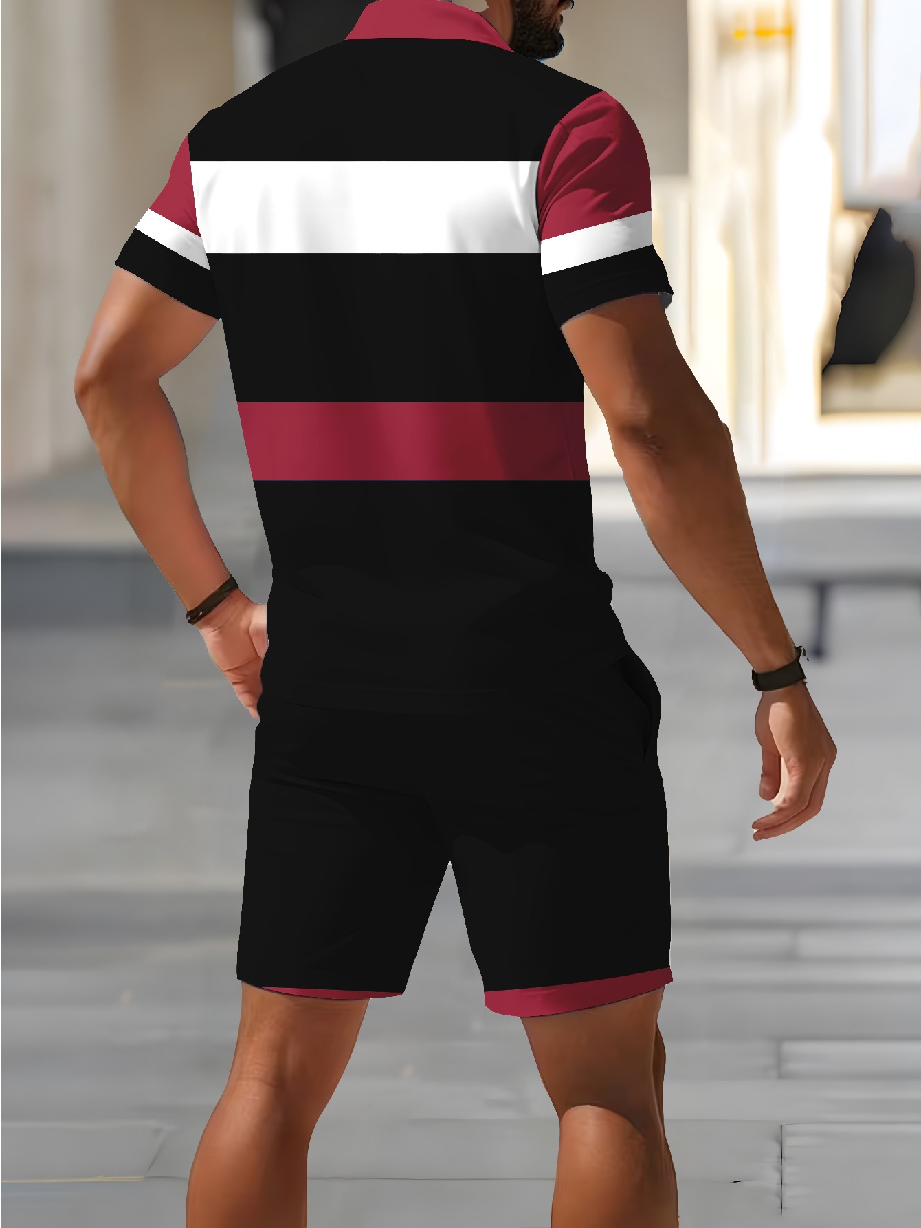 Set Kaos Polo Pria Musim Panas - Summer Clothing Shops ulasan dan harga