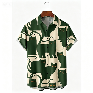 Kemeja Kucing Bunga Pantai Haw - Beach Shirt Hawaiian ulasan dan harga
