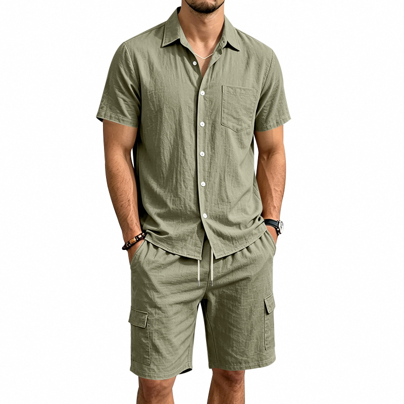 Setelan Linen Amerika Musim Pa - Summer Clothing Types ulasan dan harga