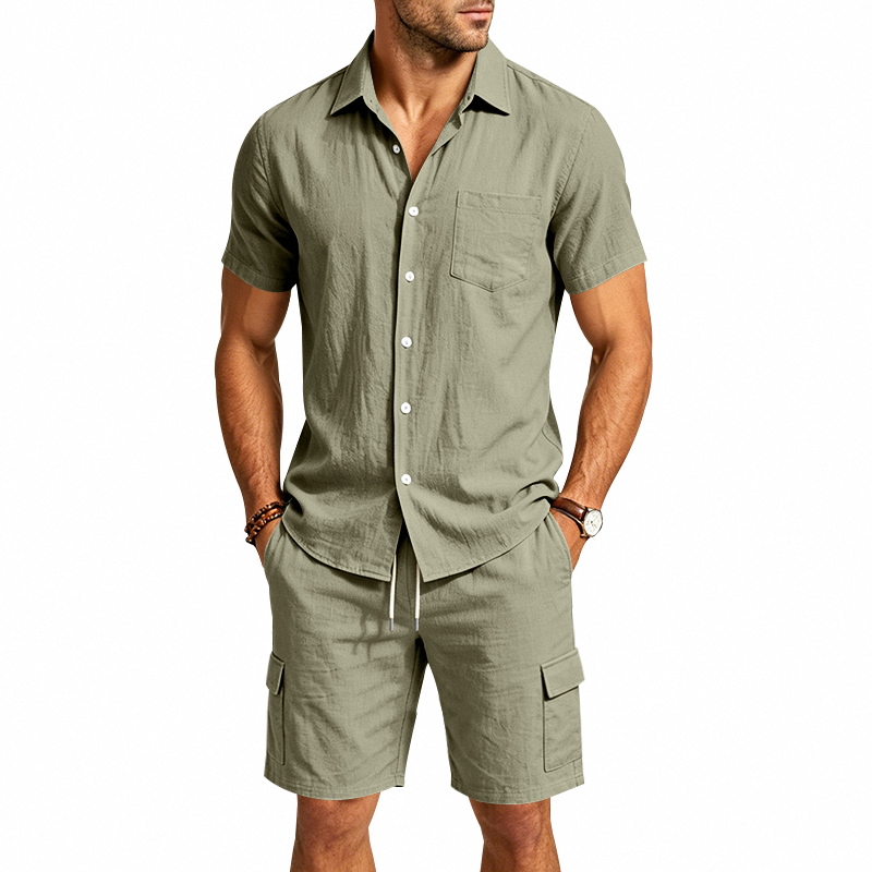 Setelan Linen Amerika Musim Pa - Summer Clothing Types ulasan dan harga