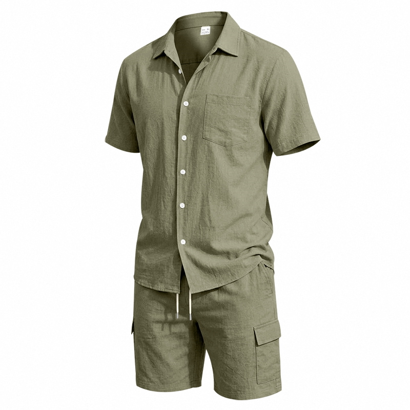 Setelan Linen Amerika Musim Pa - Summer Clothing Types ulasan dan harga