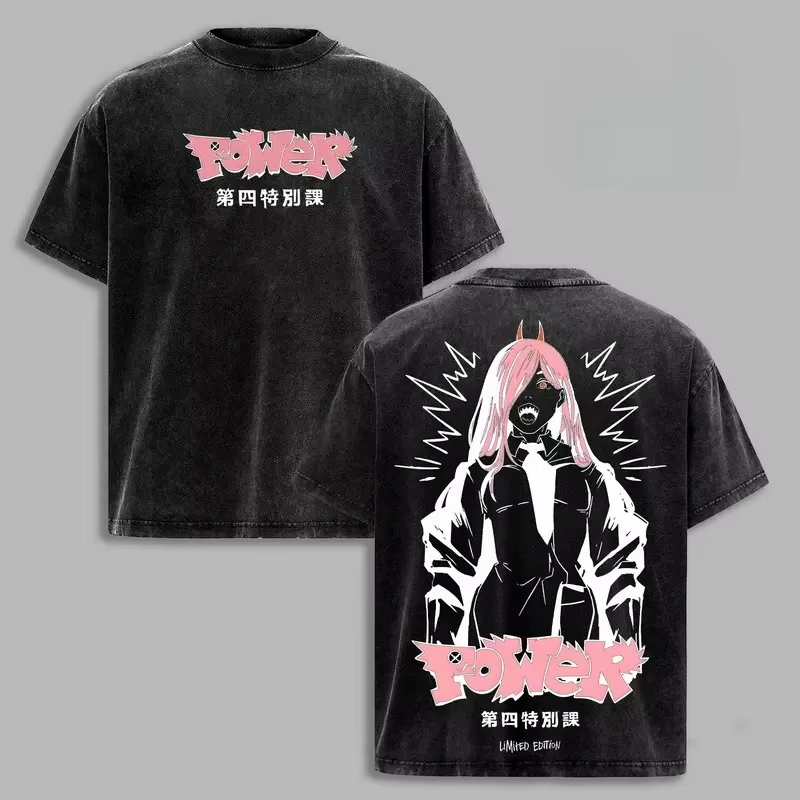 Kaos Grafis Anime Chainsaw Man - Vintage Summer Clothing Men ulasan dan harga