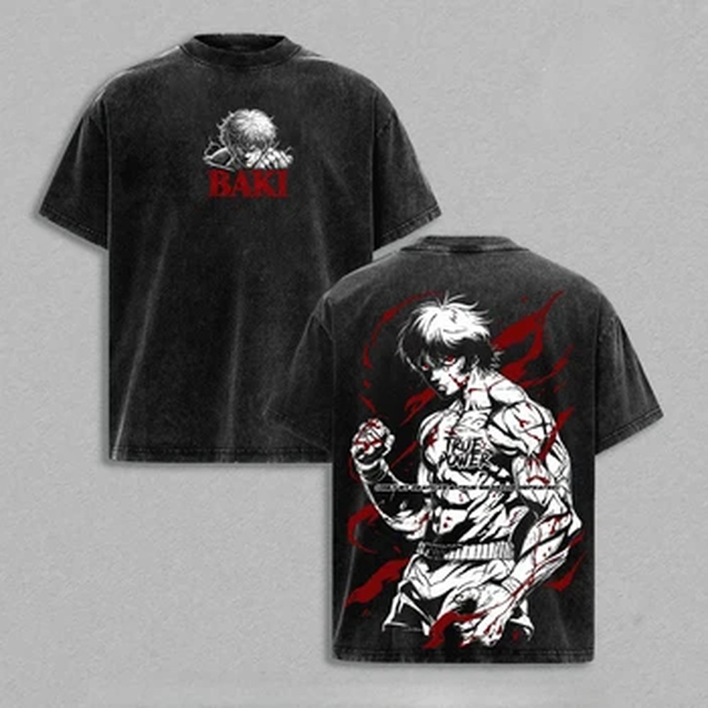 Kaos Anime Jepang Baki, Kaos G - Vintage Summer Clothing Men ulasan dan harga